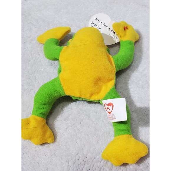 TY Beanie Baby - SMOOCHY the Frog (8 inch) - Stuffed Animal Toy - Picture 4 of 4